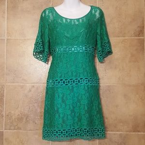 Laundry by Shelli Segal Crochet Dress Size 4